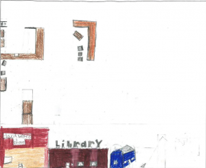 Architecture by Children Drawing Contest Winner, Northwest Region, K-3: Austin Elen, Lyon