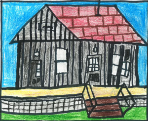 Architecture by Children Drawing Contest Winner, Southwest, K-3: Drew Lee, Shelby