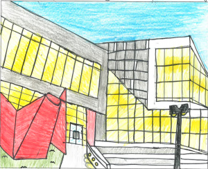 Architecture by Children Drawing Contest: Central Region, 4-6, Briella Osborn, St. Francis School